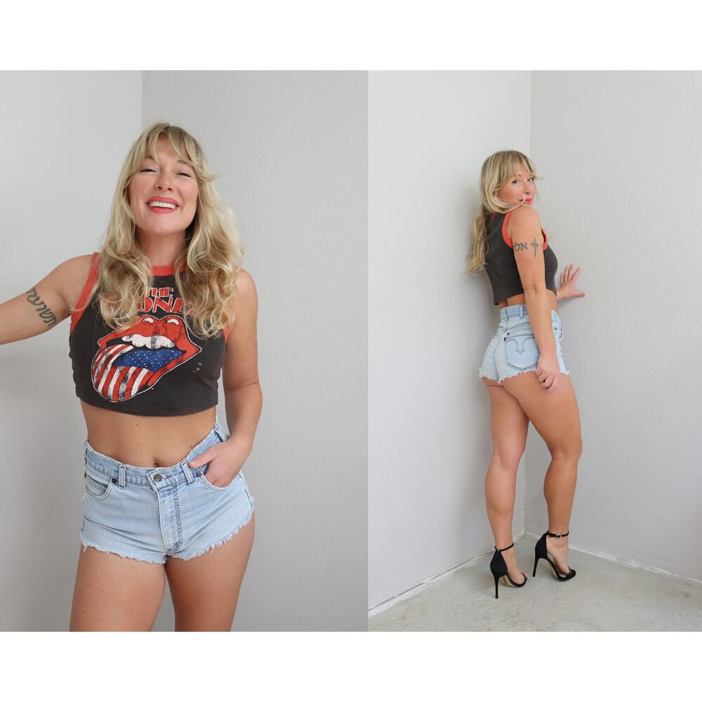 1970's Vintage Levi's Daisy Dukes Cutoff Denim Jean Shorts ~ Women's XS SM